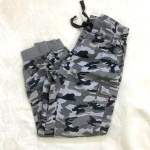 Grey camo joggers